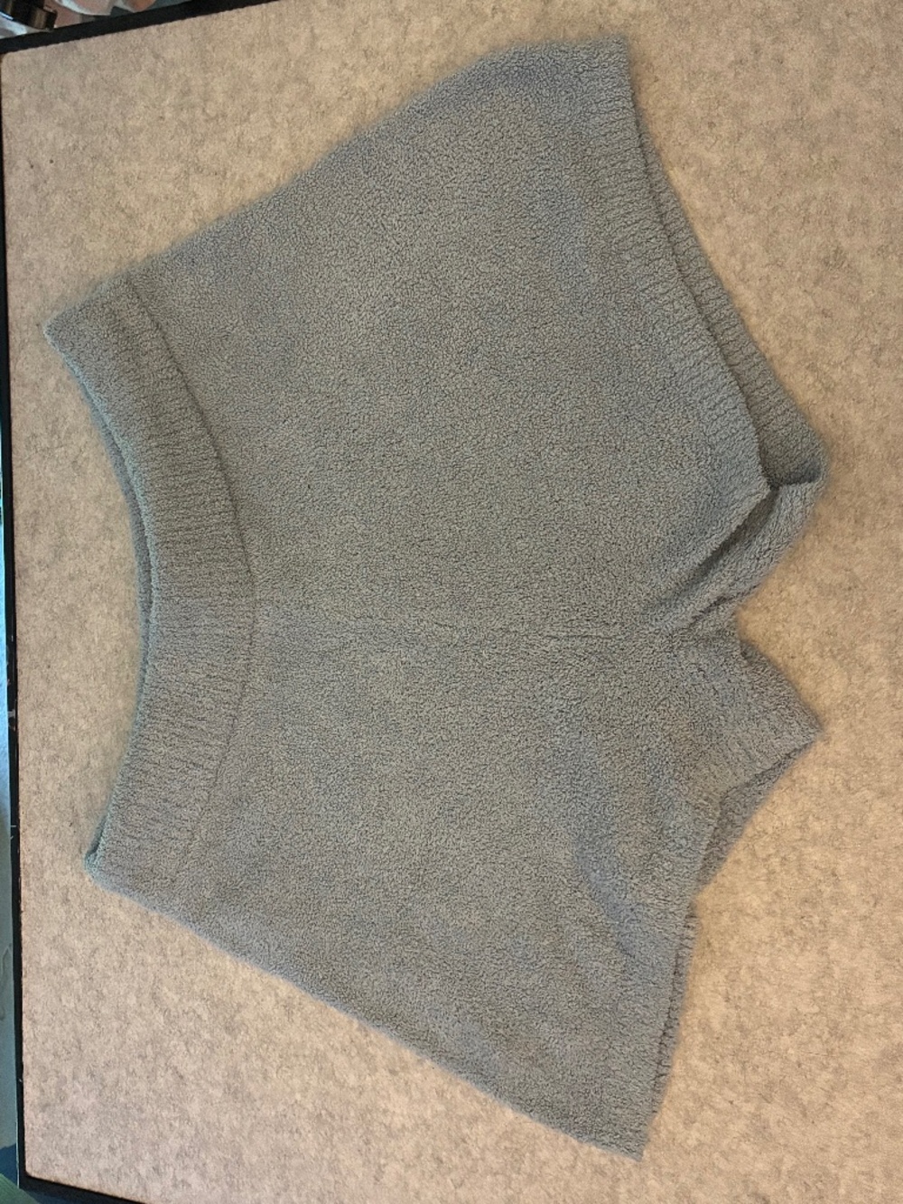 Blue lounge shorts, size XL